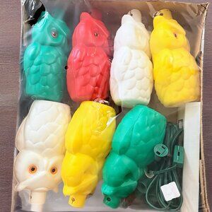 NOMA Wise Old Owl String Lights 7 Multicolor Indoor Outdoor Party Patio Set CAMP